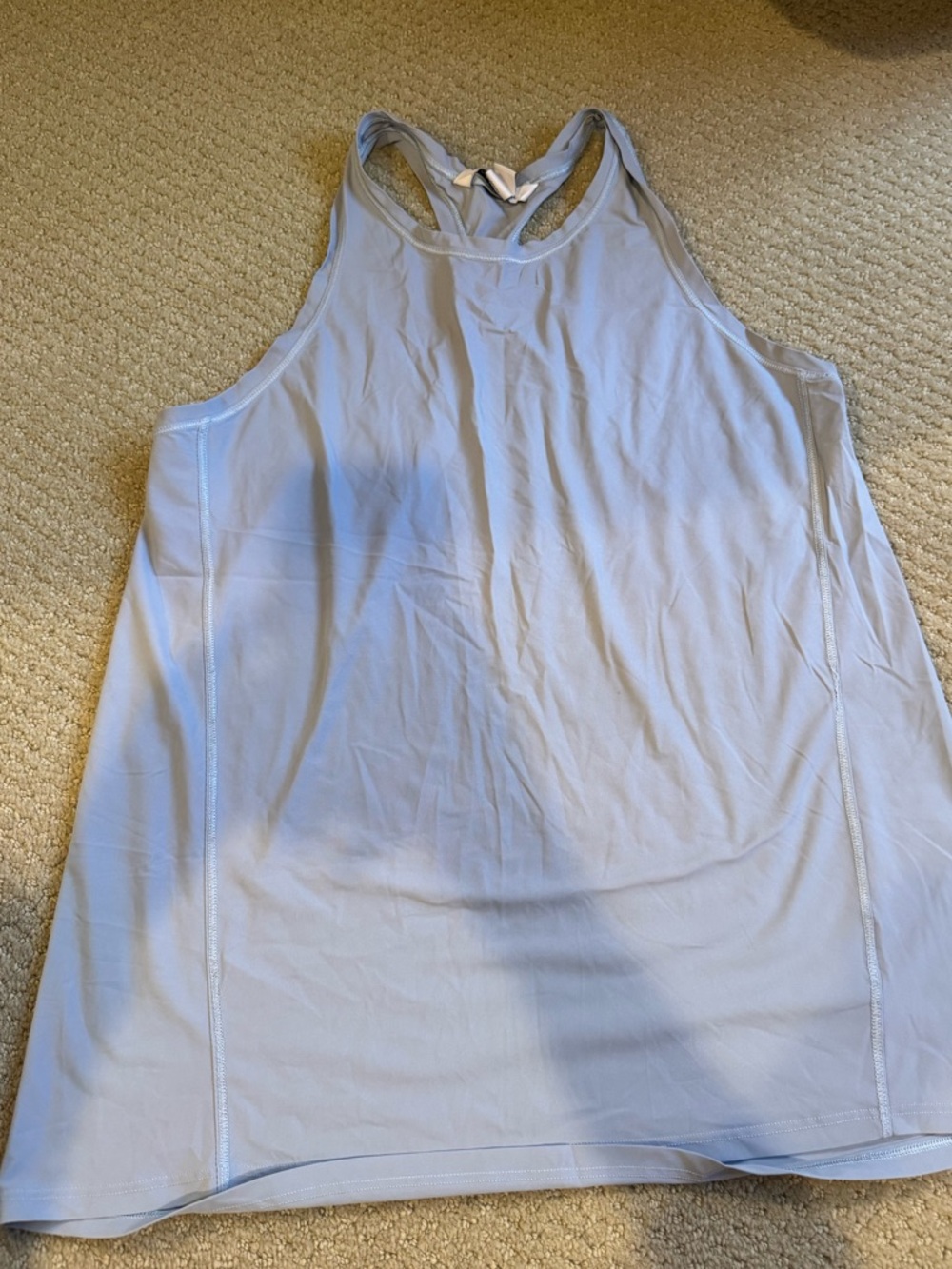 Athleta Light Blue Racerback Tank Top